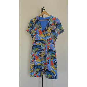 J. Crew Factory Tropical Print Dress